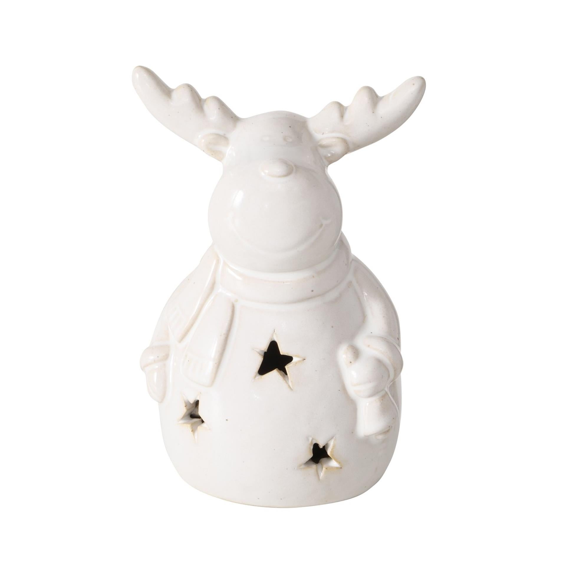 Boltze home hertfiguur cristo steen met led h13cm wit (excl. 3x lr44 btterij)