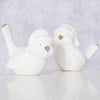Boltze home bird ville dolomite h9cm bianco