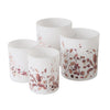 Boltze Home Portacandele in vetro con vassoio set a 2