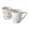 Boltze home tazza in ceramica con pigne 300 ml