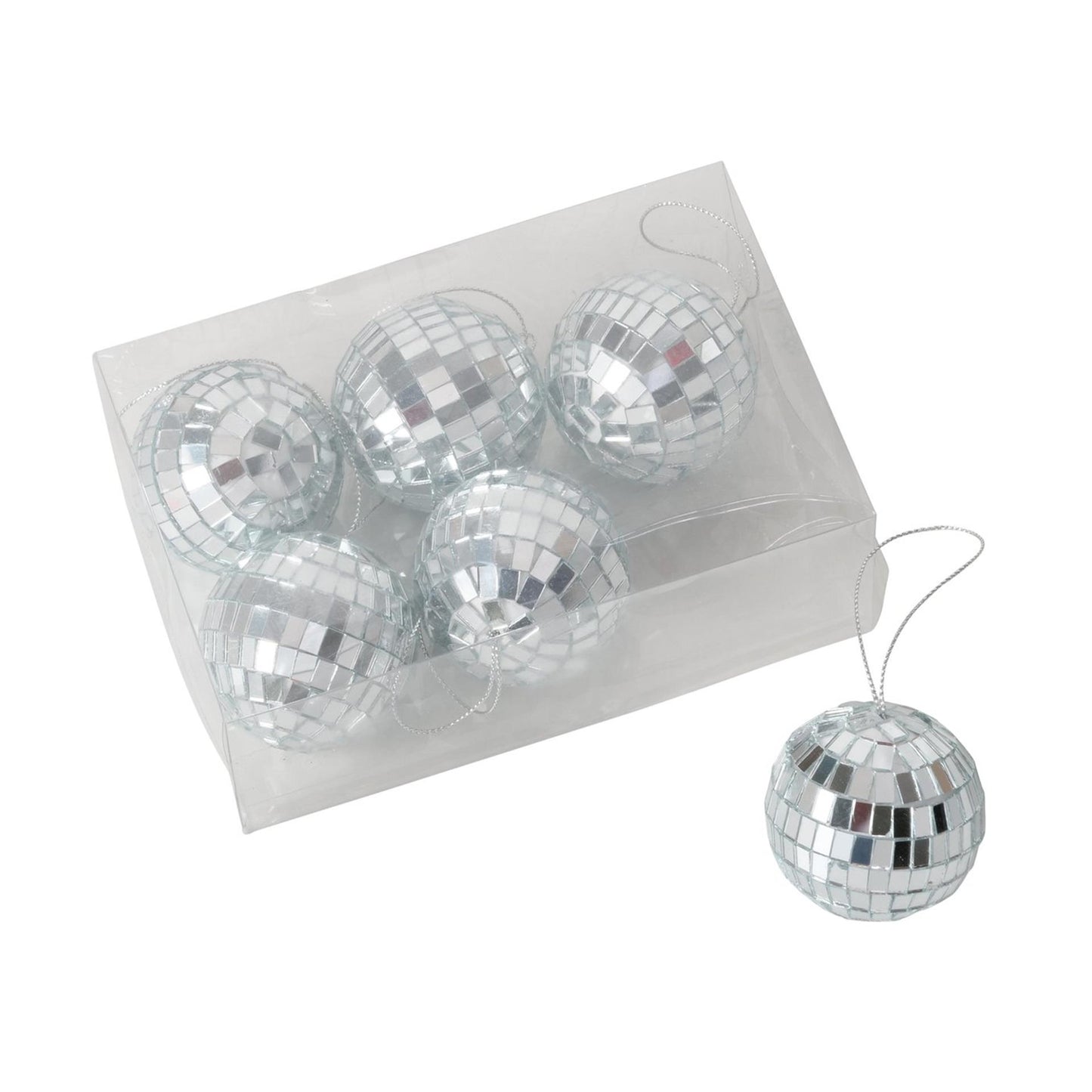 Boltze home bola navideña cristal discoteca 5x5cm 6 piezas