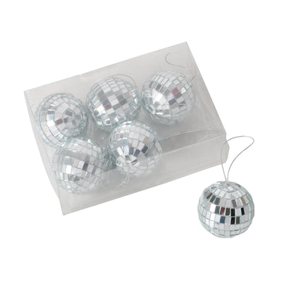 Boltze home bola navideña cristal discoteca 5x5cm 6 piezas