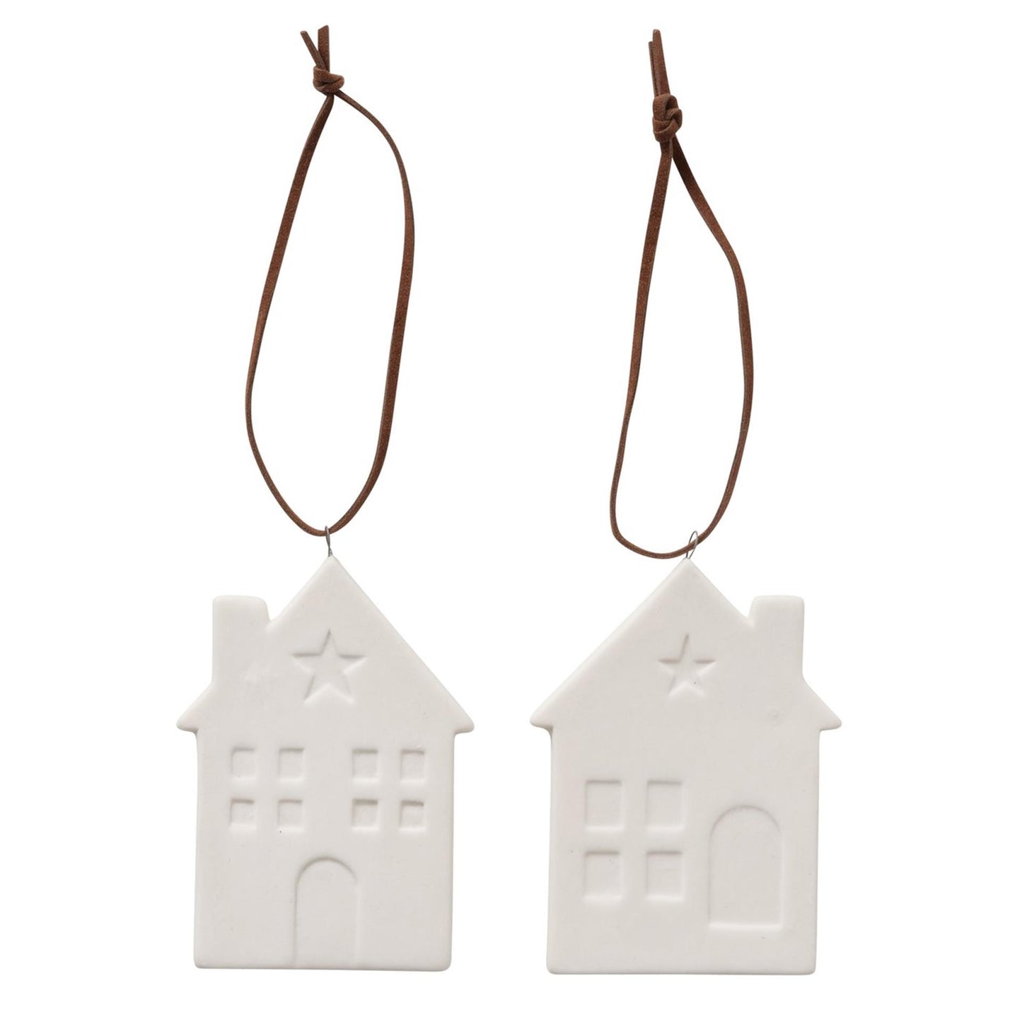 Boltze home colgante casa samy porcelana 6xh8cm blanco