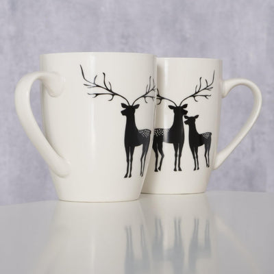Boltze home cup reno h10,5cm blanco y negro