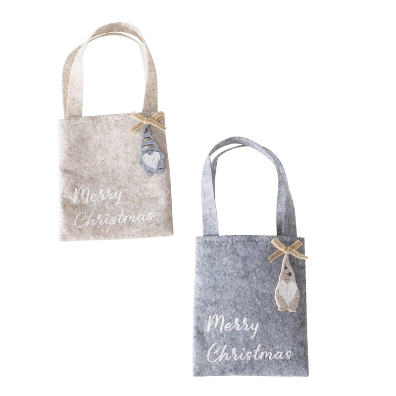 Boltze borsa regalo per la casa mini Babbo Natale in feltro h25cm