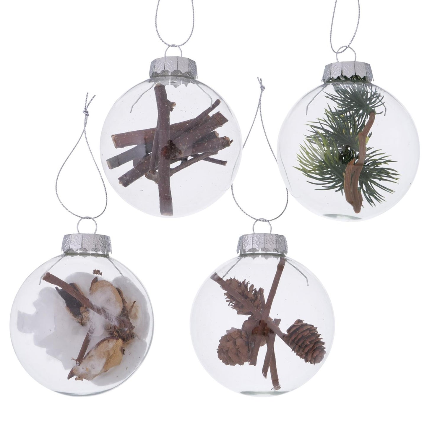 Boltze home Bola de Navidad chrispa cristal ø8cm con decoración