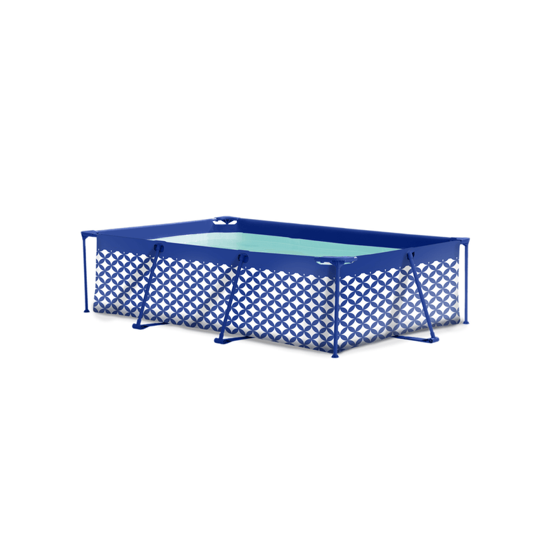 Elegance | donkerblauw wit opzet zwembad 260x160x65 cm