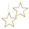 Boltze home Ciondolo natalizio stella 2 parti oro 12 cm