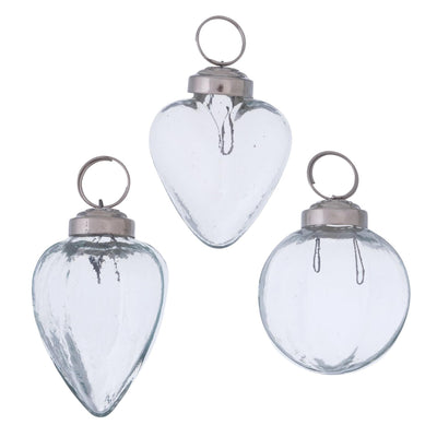 Boltze home Colgante navideño pequeño vidrio h7xø5cm