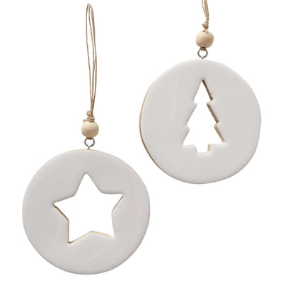 Boltze home colgante natali madera de mango l10x1cm