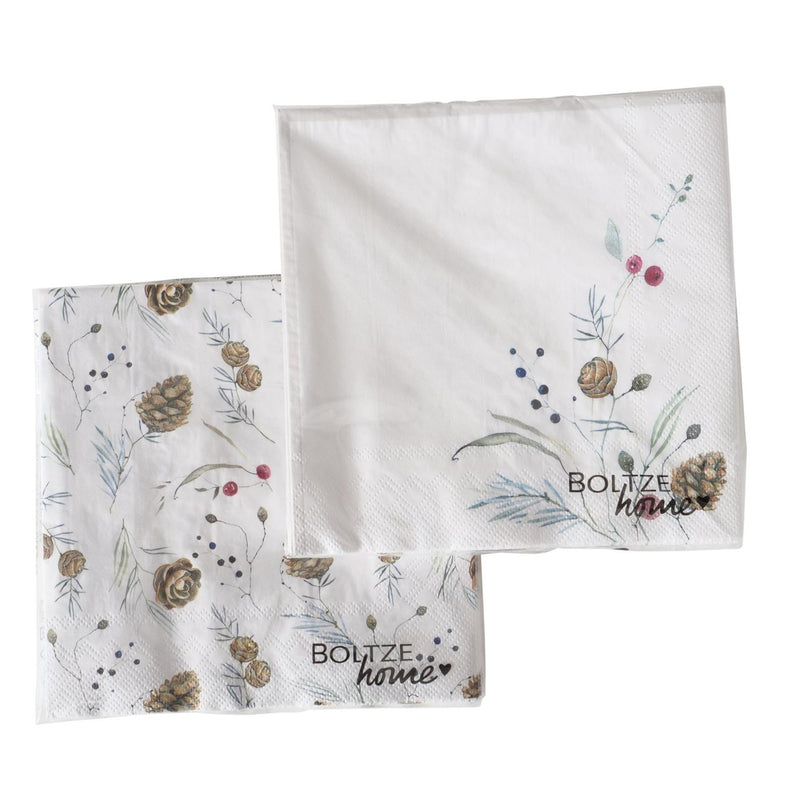 Boltze home servetten dennenappels 20 dlg.