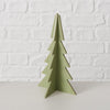Boltze home decoratief kerstboom ceti 3-delige set h11,5-30cm licht groen midden groen donker groen