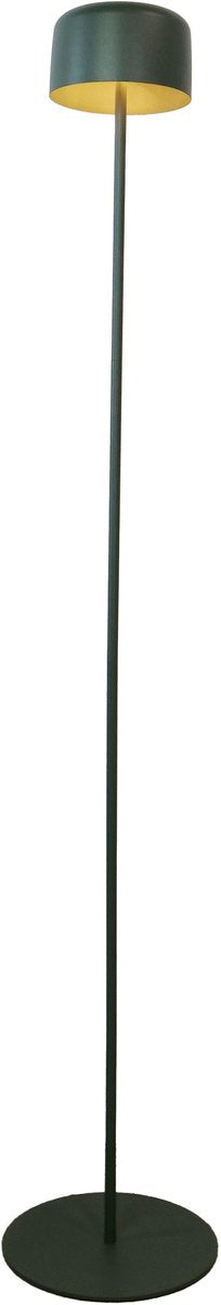 Lampada da terra Eglo roccanova-l - ricaricabile (fino a 22 ore di luce) - solare - 120 cm - verde - wireless - dimmerabile - interno ed esterno