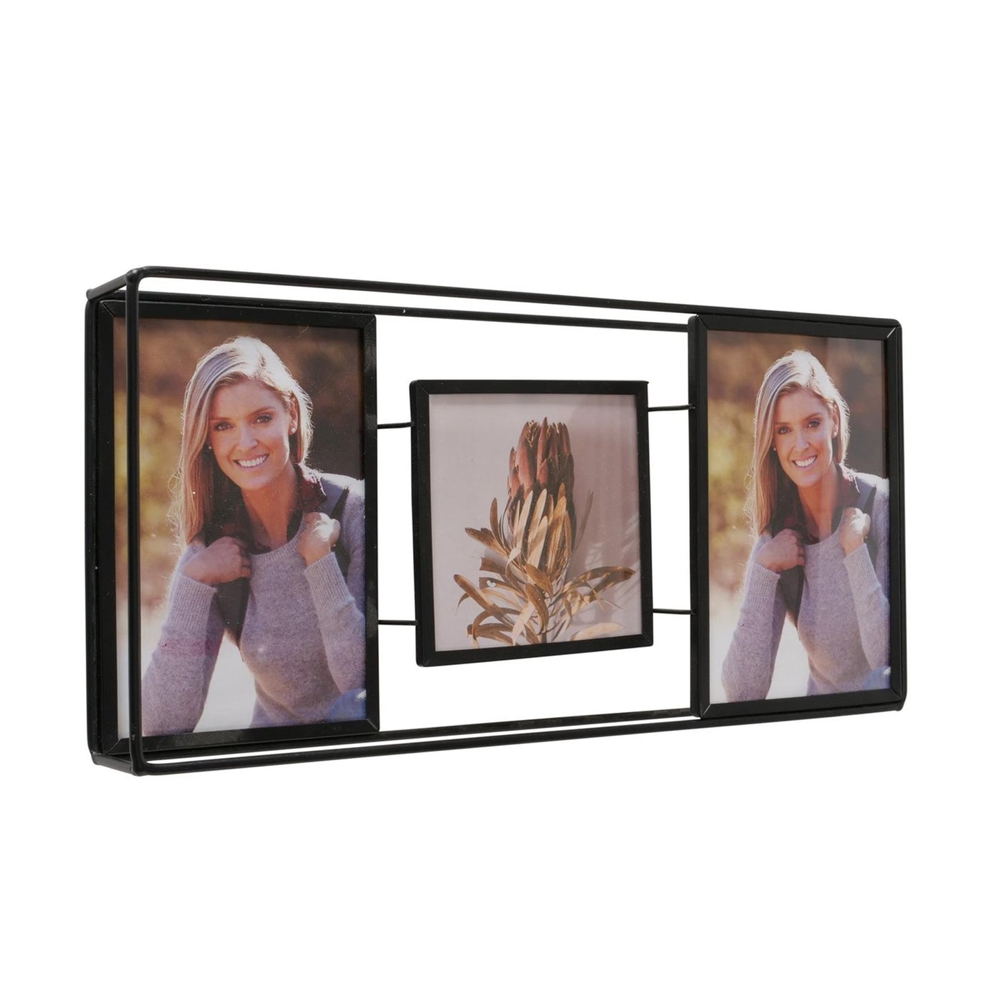 Boltze cornice per foto home collage nera h16cm