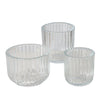 Boltze home theelichthouderset sikel 3-delig glas helder