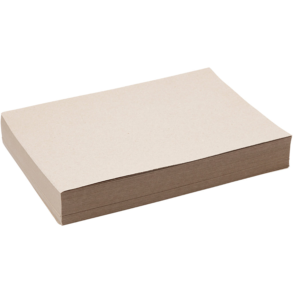 Recycled papier, a4, vel 210x297 mm, 100 gr, grijs bruin, 250 vel 1 doos