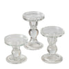 Boltze candeliere domestico in vetro set da 3 pezzi 13,4 cm