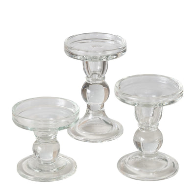 Boltze home candelabro cristal 3 piezas 13,4 cm