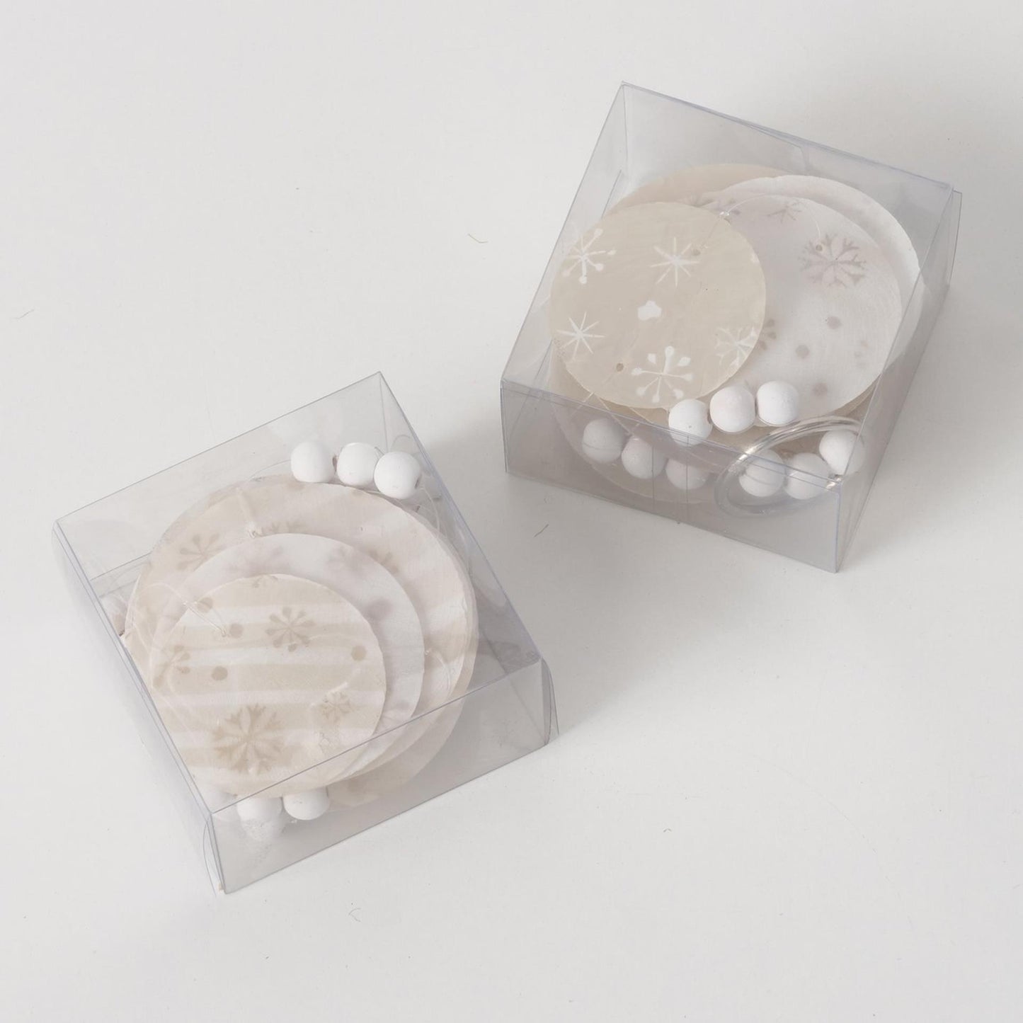 Boltze home capiz guirnalda copo de nieve l180cm