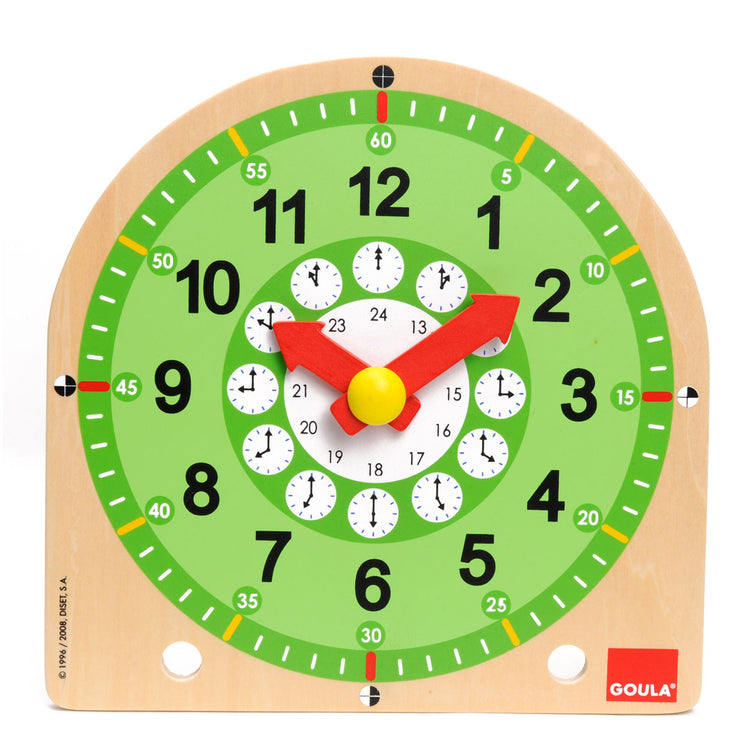 Goula wooden learning clock
