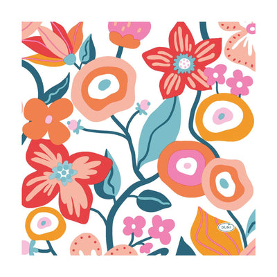 Tovaglioli vibranti fioritura 33x33 cm