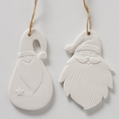 Boltze colgante para el hogar Papá Noel melio porcelana 10x0,5cm