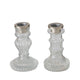 Boltze candeliere domestico in vetro trasparente h11,5cm