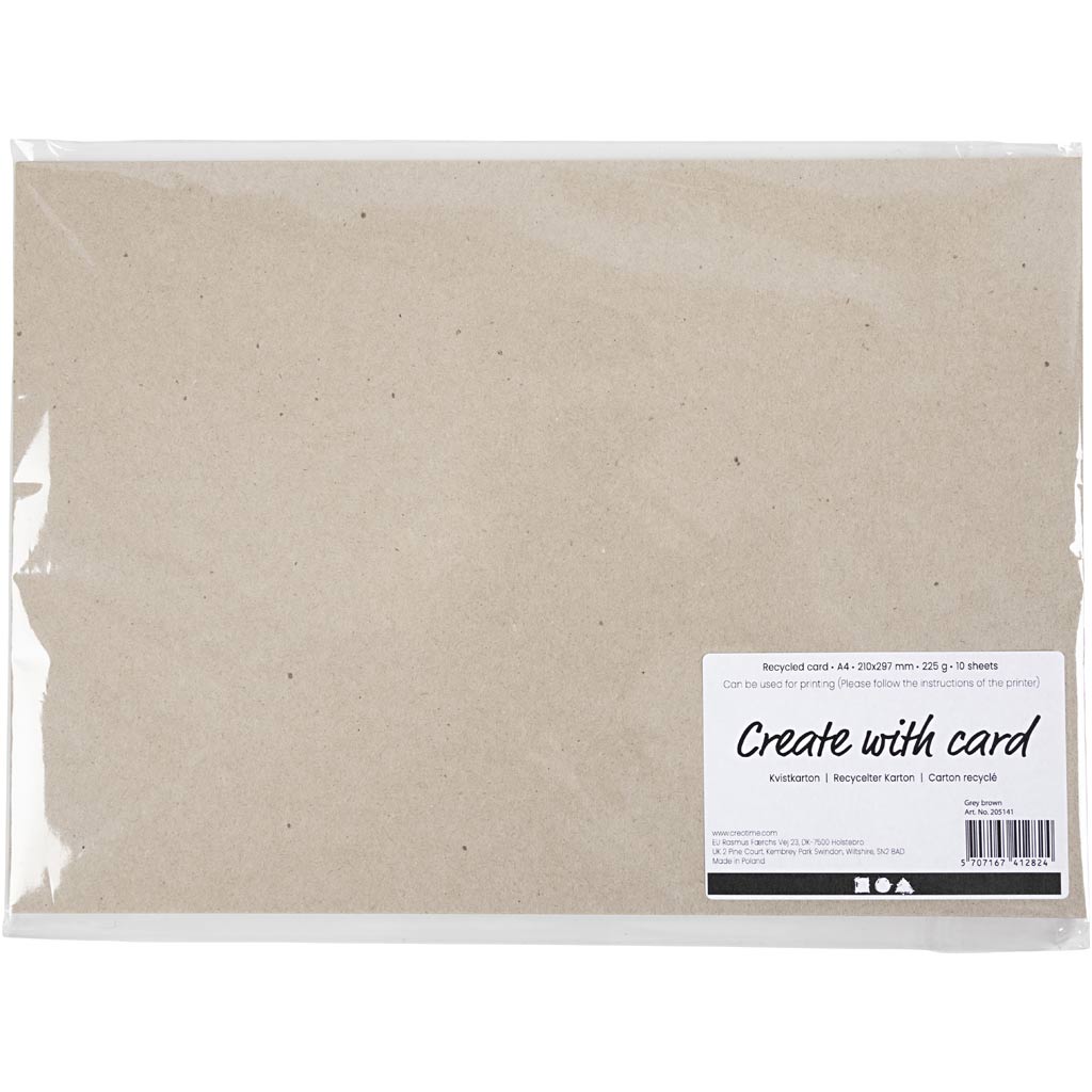 Creative Company riciclato cartone 225gr A4, 10 fogli