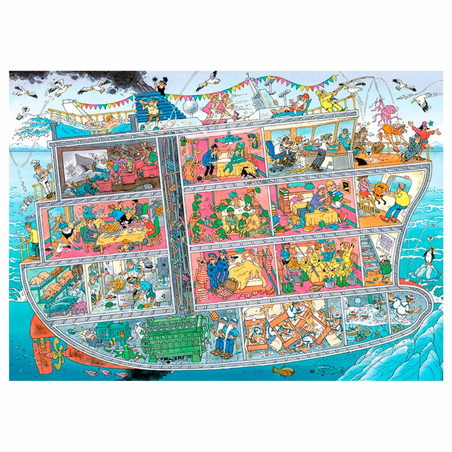 Jan Van Haasteren Legpuzzle - Cruise Ship, 1000º.