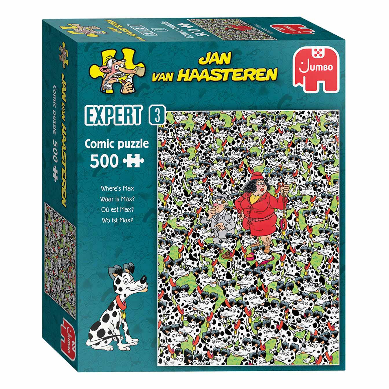 Jan Van Haasteren Jigsaw Puzzle Expert 03 ¿Dónde está Max?, 500st.