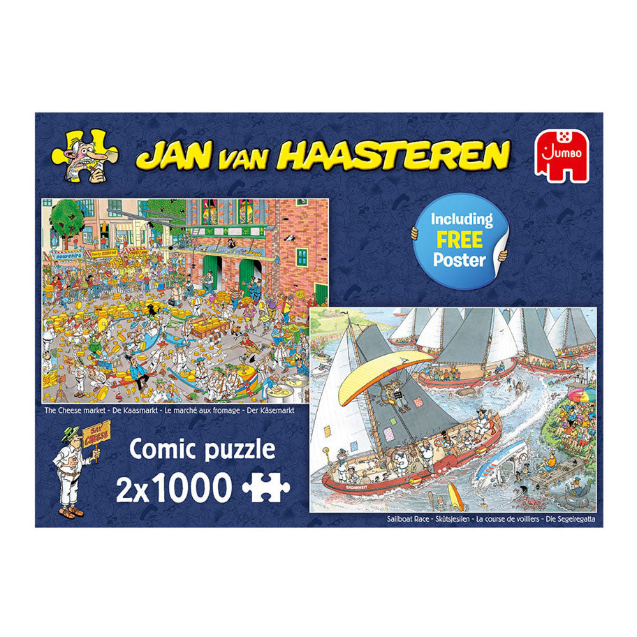 Jan Van Haasteren Jigsaw Puzzle Tradiciones holandesas, 2x1000.