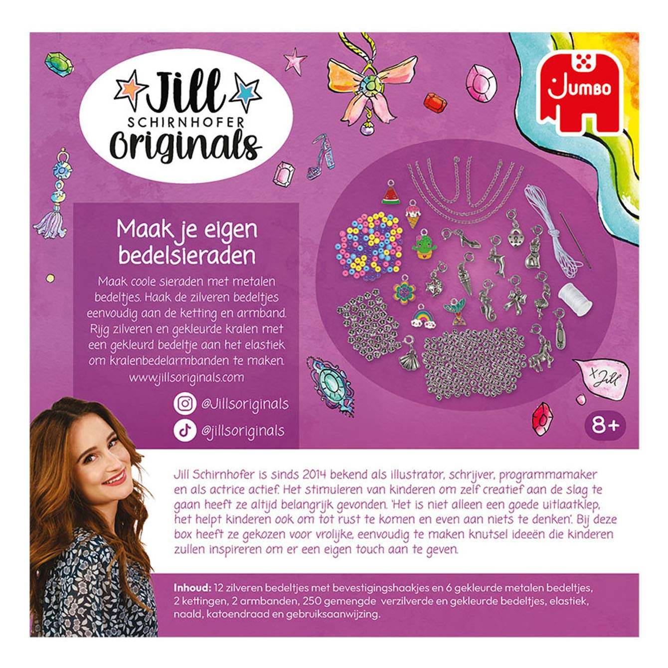 Jill hace sus propias joyas de encantos