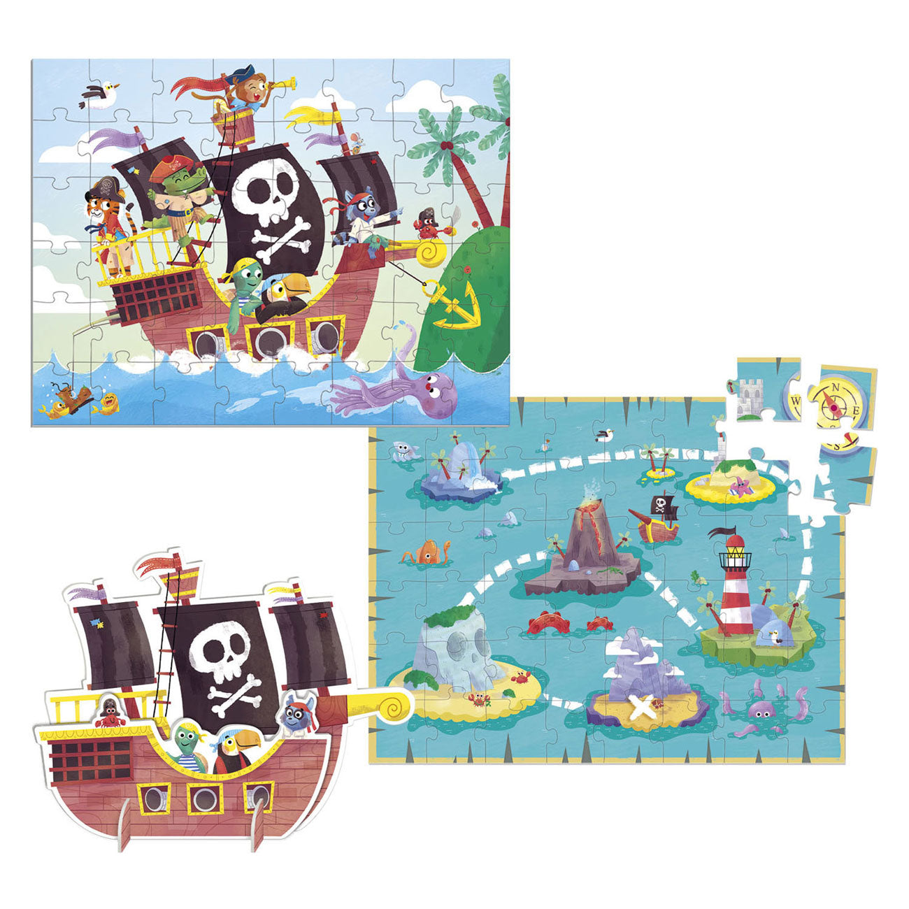 Goula jigsaw puzzle XXL Pirates, 48st.