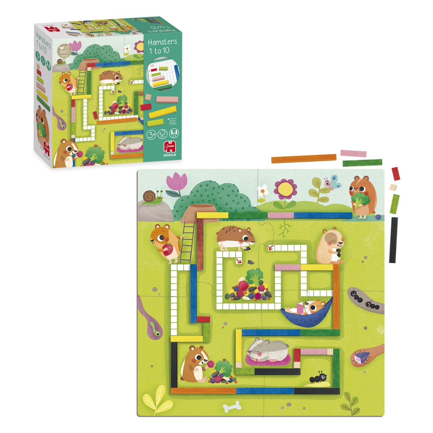 Goula Hamsters da 1 a 10 gioco di calcolo educativo