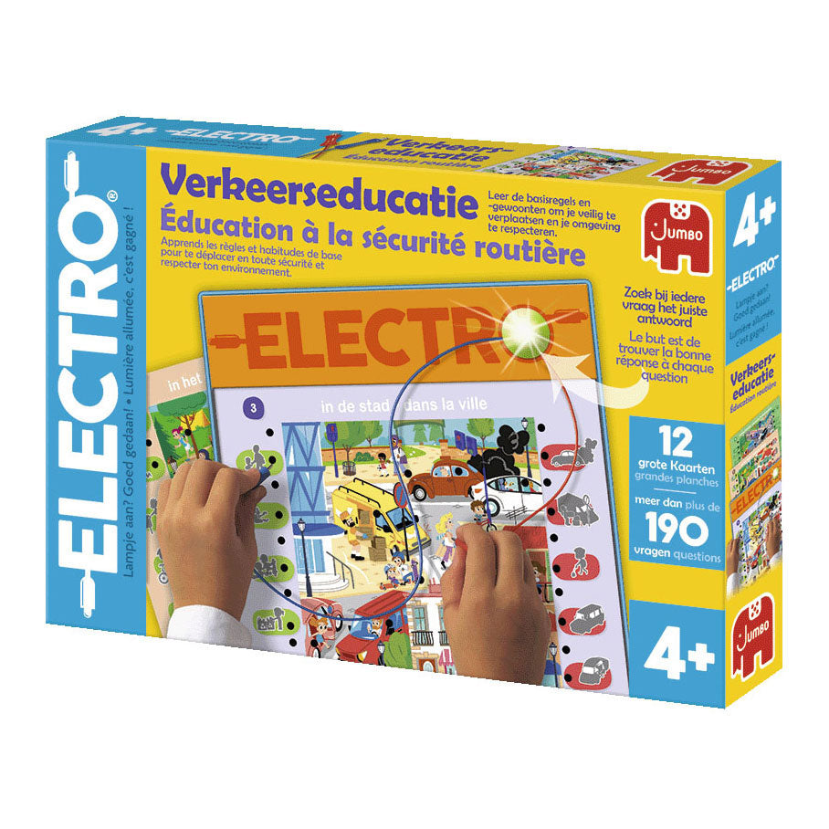 Gioco di educazione al traffico elettrico
