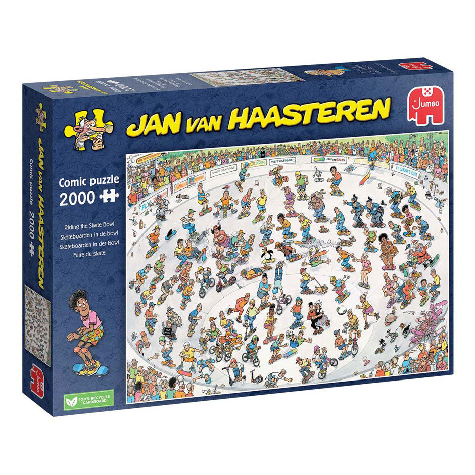 Jan Van Haasteren Jigsaw Puzzle Skateboard en el tazón, 2000.