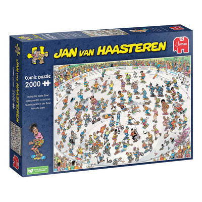 Jan Van Haasteren Jigsaw Puzzle Skateboarding nella ciotola, 2000st.