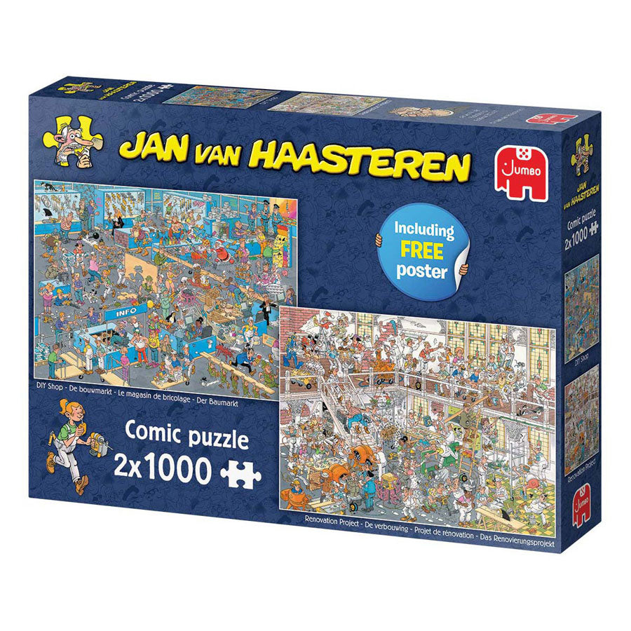 Jan van Haasteren puzzle puzzle Come non fare lavori dispari, 2x1000st.