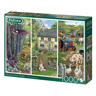 Jumbo legpuzzzel fattoria boschiva, 1000pz.