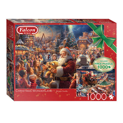 Jumbo Legpuzzzel Christmas Wonderland, 2x1000st.