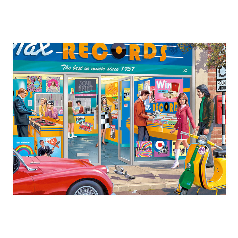 Jumbo legpuzzzel la tienda de discos, 1000 piezas.