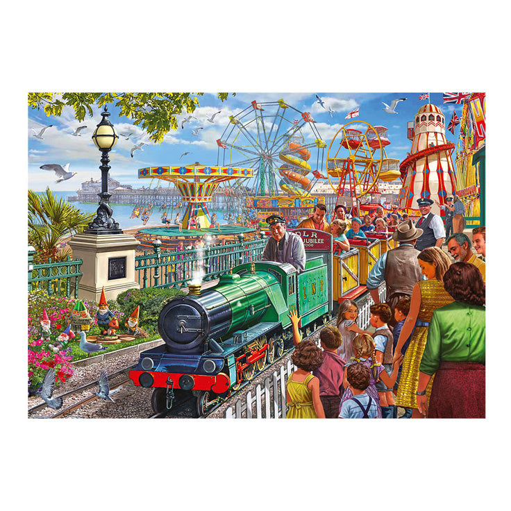 Jumbo posa puzzzel divertimento al mare, 1000pz.