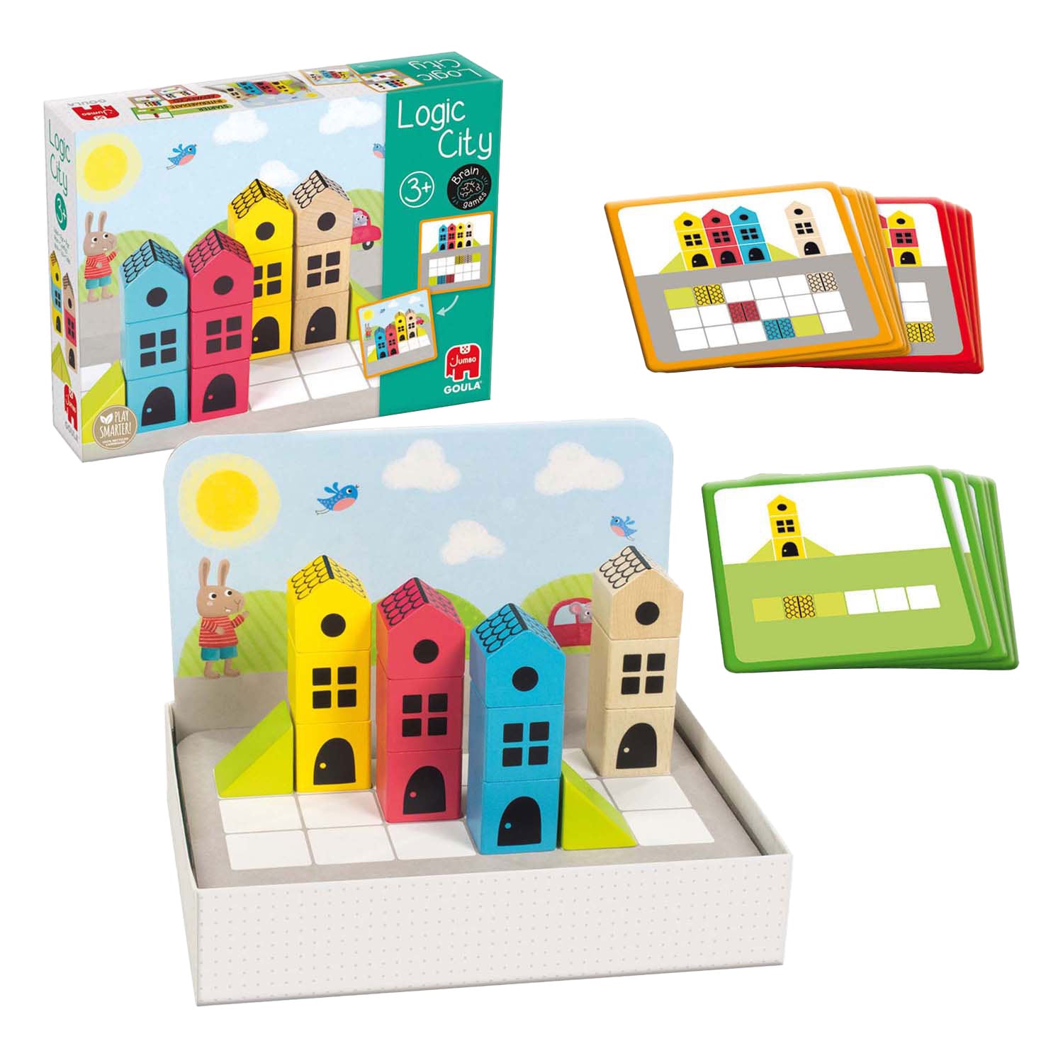Jumbo goula - gioco educativo prescolare di città logica