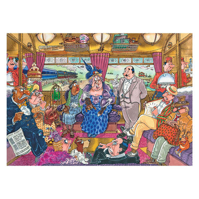 Wasping Puzzle Retro The big train robbery 1000 pieces