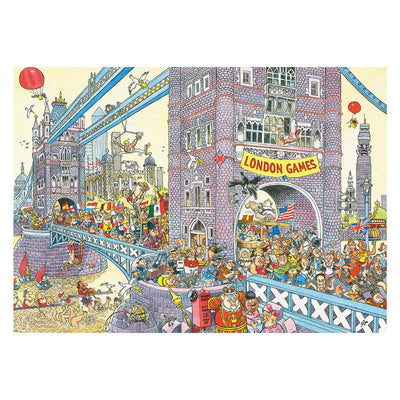 Jumbo wasgij retro mystery 8 legpuzzel - de laatste horde!, 1000st.