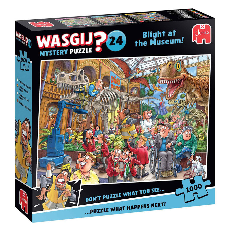 Wasgij mystery 24 legpuzzel - paniek in het museum!, 1000st.