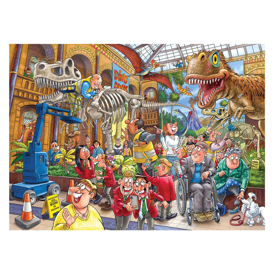 Wasgij mystery 24 legpuzzel - paniek in het museum!, 1000st.