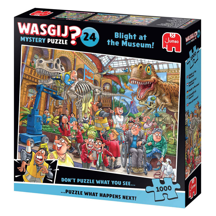 Wasgij mystery 24 legpuzzel - paniek in het museum!, 1000st.