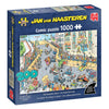 Rompecabezas Jumbo de Jan van Haasteren - La carrera de la caja de jabón, 1000 piezas.