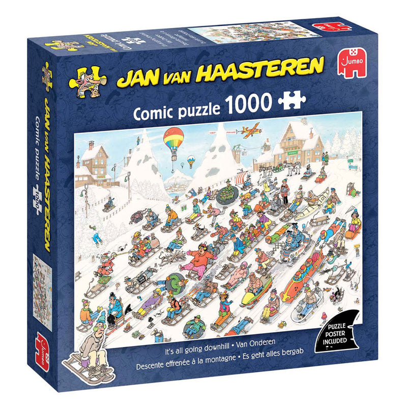 Puzzle Jan van Haasteren - dal basso!, 1000 pezzi.